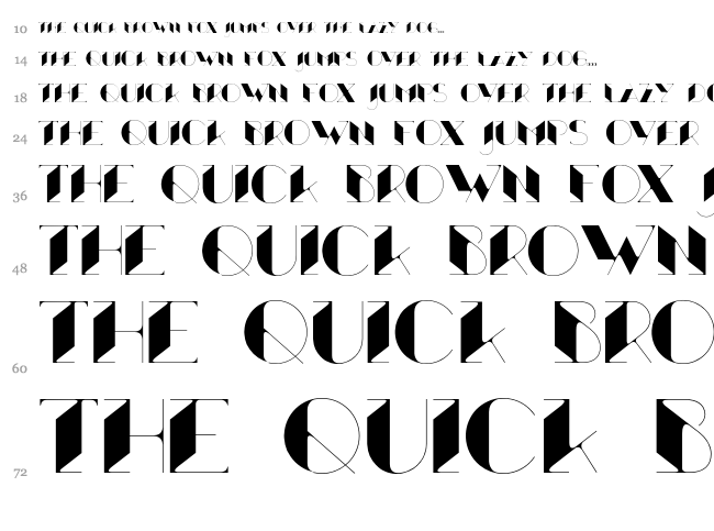 Xthlx font waterfall