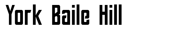 York Baile Hill font preview