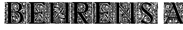Behrens Antiqua Initialen font