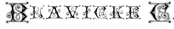 Blavicke Capitals font
