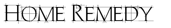 Home Remedy font