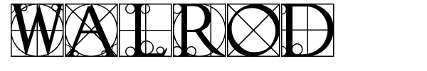 Walrod font