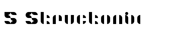 5 Structonix font