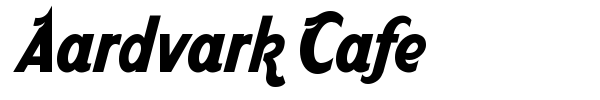 Aardvark Cafe font