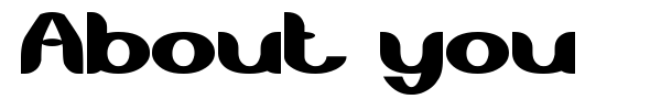 About you font