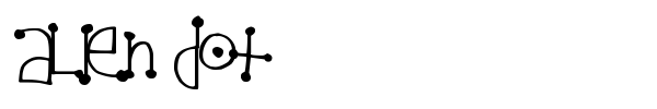Alien Dot font
