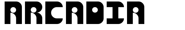 Arcadia font