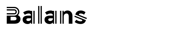 Balans font
