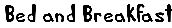 Bed and Breakfast font