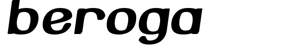 Beroga font