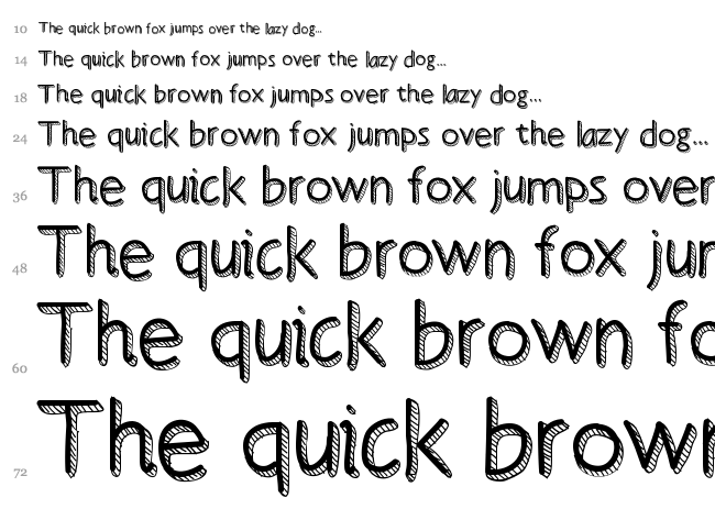 Best Day Ever font waterfall