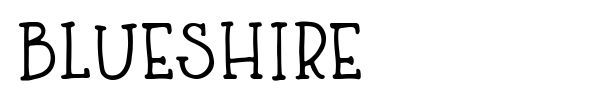 Blueshire font