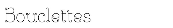 Bouclettes font