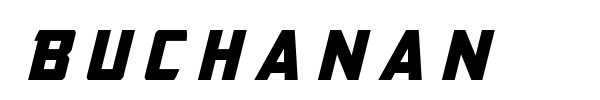 Buchanan font