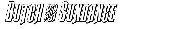 Butch & Sundance font preview