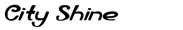 City Shine font