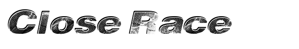 Close Race font preview