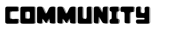 Community font
