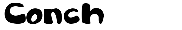 Conch font preview
