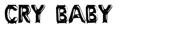 Cry Baby font