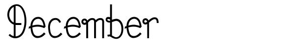 December font