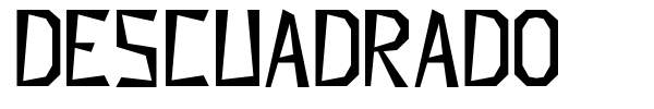 Descuadrado font