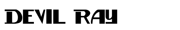 Devil Ray font
