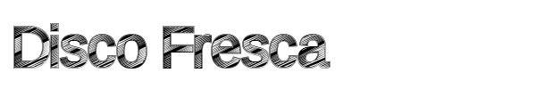 Disco Fresca font preview
