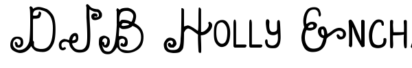 DJB Holly Enchanted font