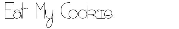 Eat My Cookie font