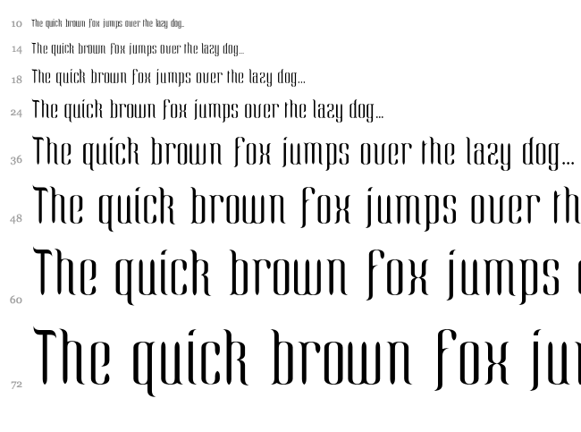 Enie font waterfall