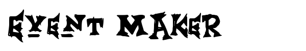 Event Maker font preview
