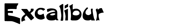 Excalibur font