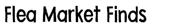 Flea Market Finds font