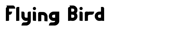 Flying Bird font