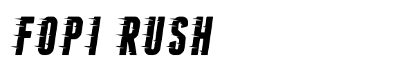 Fopi Rush font