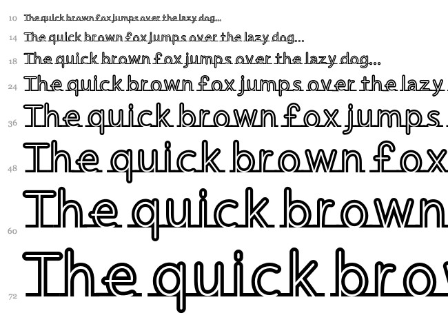Fortrack font waterfall