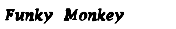 Funky Monkey font