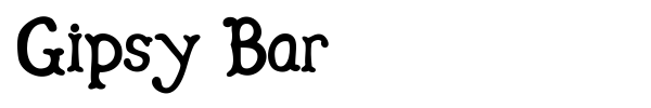 Gipsy Bar font