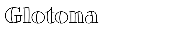 Glotona font