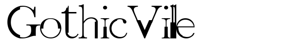 GothicVille font