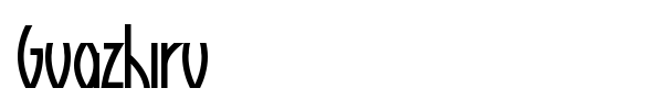 Guazhiru font