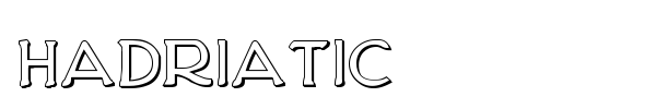 Hadriatic font preview
