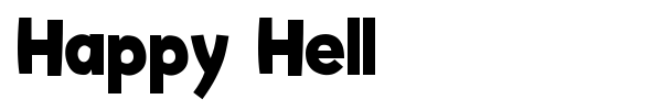Happy Hell font