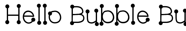 Hello Bubble Butt font