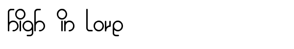 High in love font