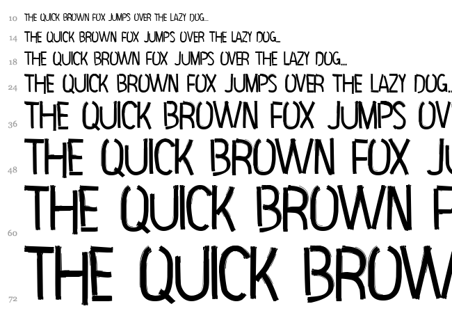 Hip Priest font waterfall