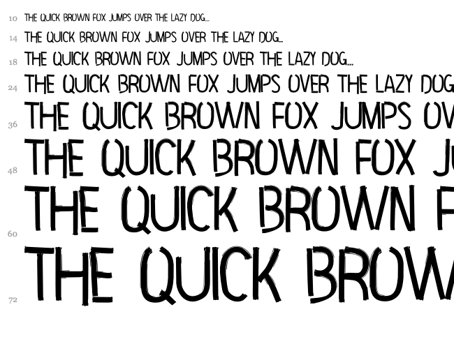 Hip Priest font waterfall