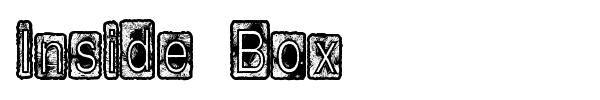 Inside Box font preview
