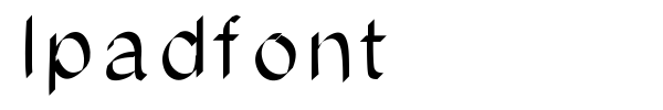 Ipadfont font